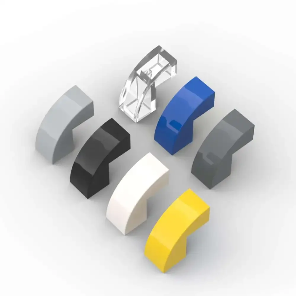 MOC 10個入り パーツ5907 曲線2x1x1 2/3傾斜 ビルディングブロックセット ハウス 城 ブロック パーティクル パズル DIY おもちゃ 誕生日 子供向けギフト