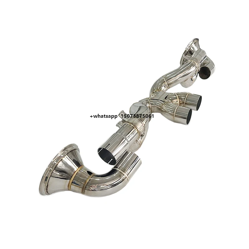 

Customized Ss304 Exhaust Pipes for 911 992 Gt3 4.0 Valvetronic Racing Car Catback Without Muffler