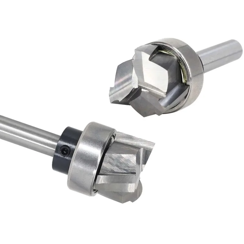 1/4" 1/2" Schaft Top Lager Ultra-Performance Kompression Flush Trim Vollhartmetall CNC Router Bit -