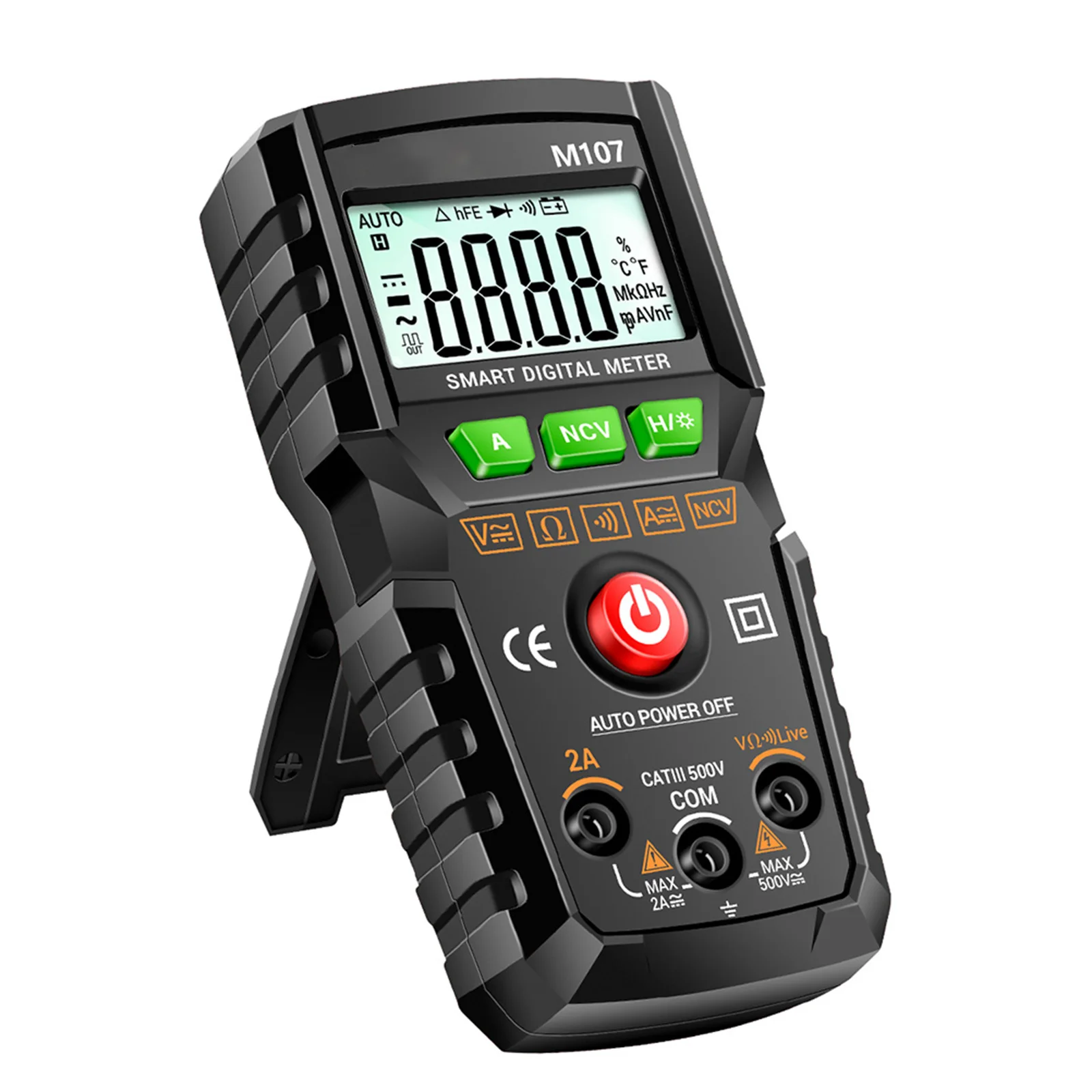 

4000 Counts Smart Digital Multimeter Auto Ranging Voltage Tester For Automotive Capacitance Frequency Diode Continuity Tool