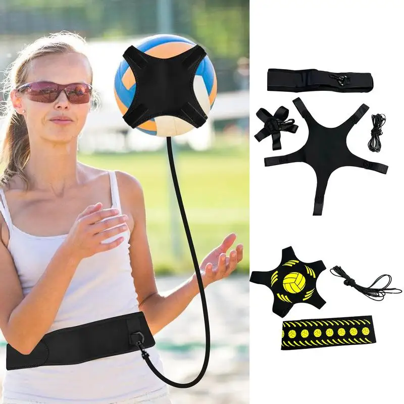 Volleyball Spiking Practice Equipment Solo Volleyball Practice Trainer Volleyball Rebounder Trainer Kit Solo Practice Trainer