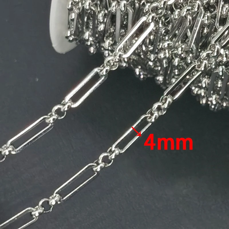 1 meter Stainless Steel Chain 304 Titanium Steel Men\'s Chain Diy Bracelet Necklace Jewelry Accessories Handmade Chain Supplies