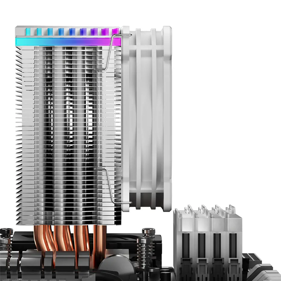 Imagem -05 - Jonsbo-cpu Torre Cooler Refrigerado a ar Ventilador Silencioso Cpu Radiator Heat Pipe 5v Pin Intel Lga1700 115x 1200 Am4 Cr1400