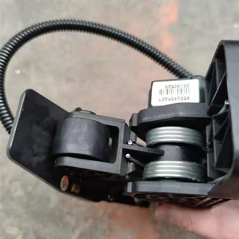 Original parts of electronic accelerator pedal assembly in cab of B75 rubber-tyred excavator