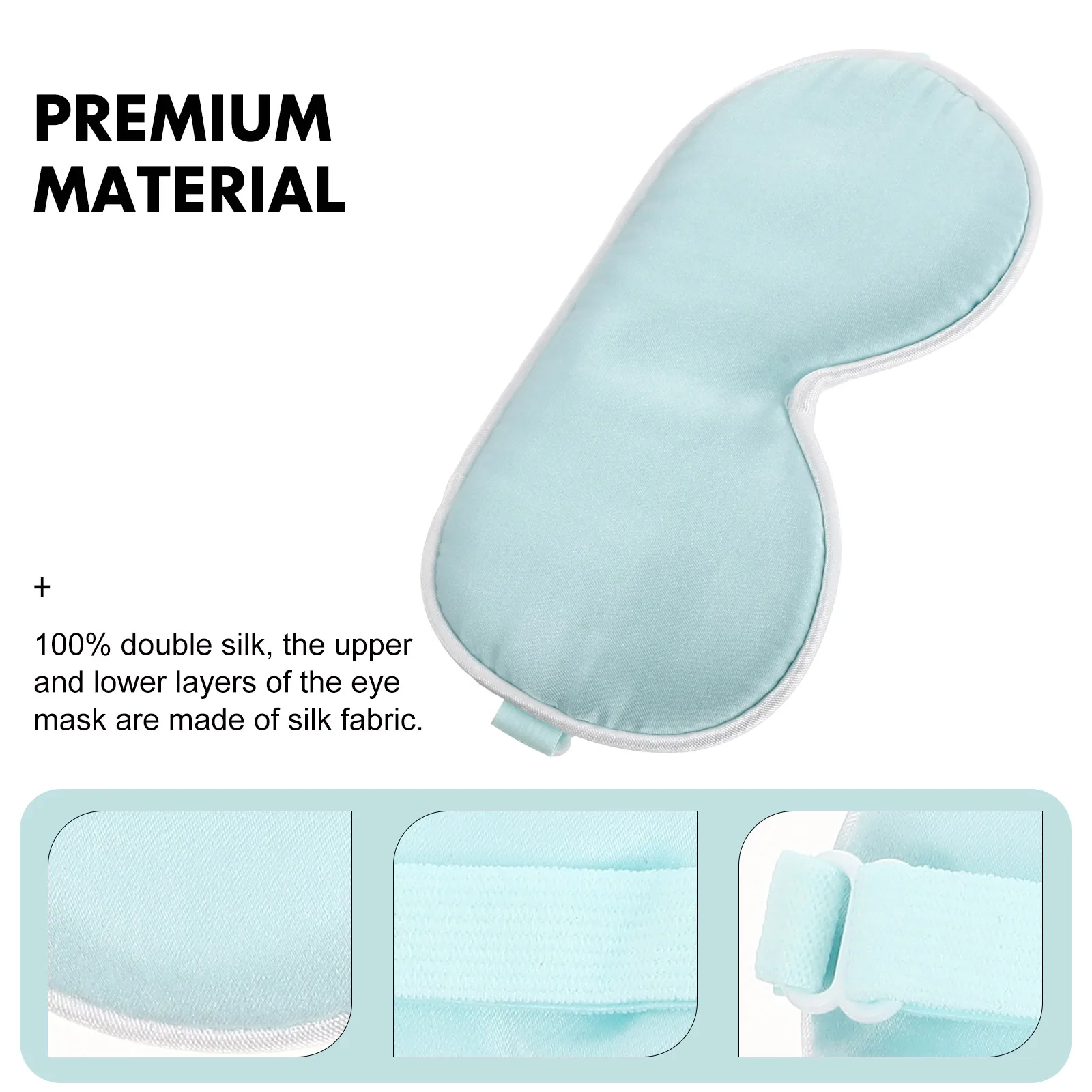 

2pcs Baby Eye Mask Silk Shading Kids Sleep Cover Adjustable Lightweight Comfortable Breathable Premium Material Gentle Hooks