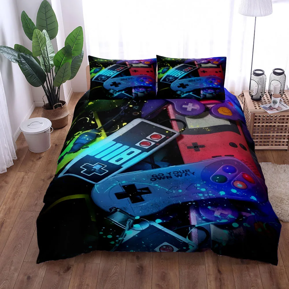 

Game Time Duvet Cover Set King Queen Double Full Twin Single Size Bed Linen Set