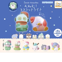 KOROKORO Original Sanrio Gashapon Anime Figure Cute Kawaii Sleep Position Keroppi Light Lamp Gacha Capsule Toys Gift
