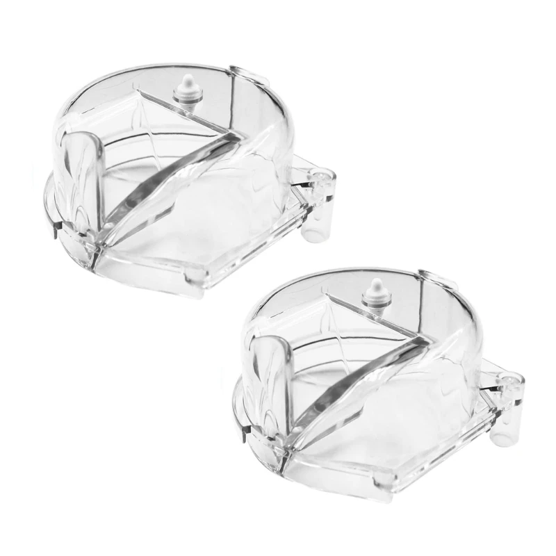 2PCS Clear Grinder Cover Kitchen Appliance Part Office Coffee Solution Portable Coffee Grinder Lid for Grinding Result