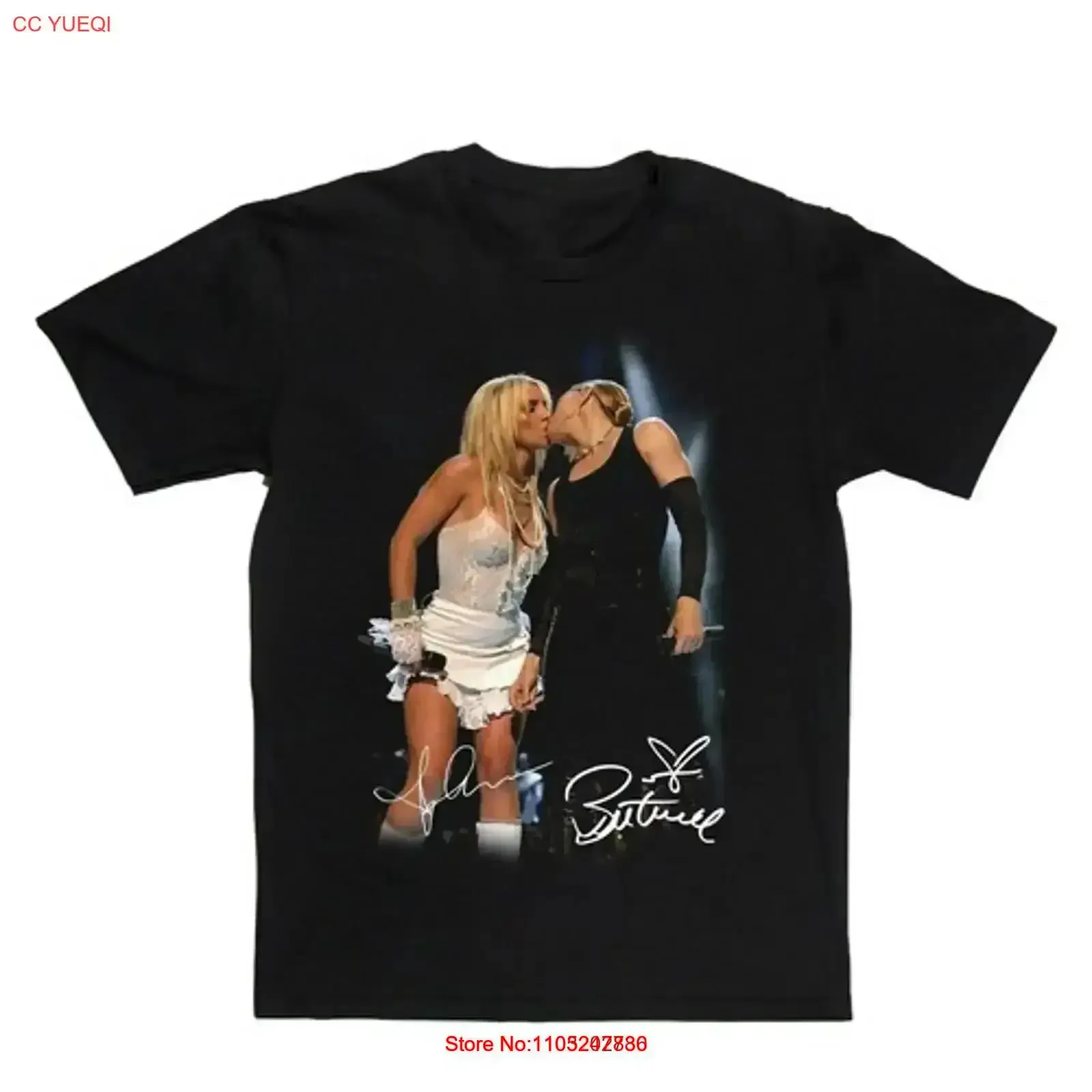 Camiseta de los años 90 de Britney Spears y Madonna, de algodón, para hombre, todas las tallas, estilo vintage, lavada, a la moda, ropa de diseñador cómoda, vintage