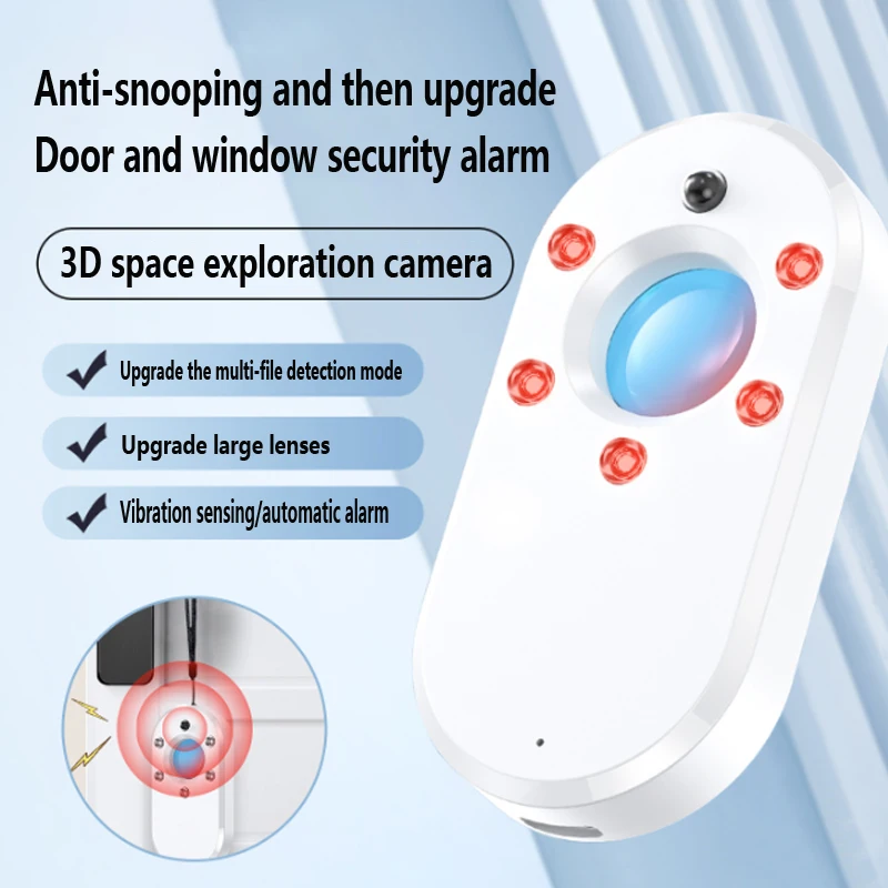 USB charging hidden camera detector.New upgrade the camera pinhole infrared burglar alarm hotel automatic scanning device