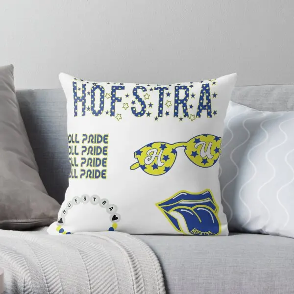 Hofstra-Printing Throw Pillow Cover, Macio, Cama, Quarto, Almofada, Anime, Hotel, Case, Moda, Conforto, Almofadas do Sofá não incluem um lado