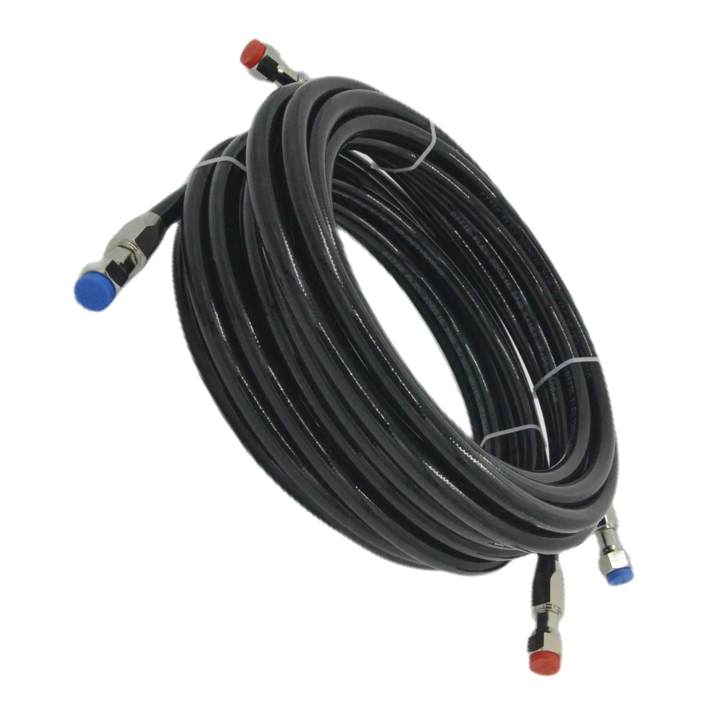 Two hose and Four connector Suitable for Teleflex Marine HO5112 Hose Kit Hydraulic Outboard Steering Boat