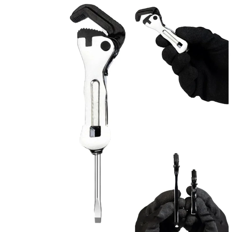 Essential Miniature Rough Wrench Spanner Self Adjusting for DIYer Enthusiasts&Mechanics, Flexible Use in Limited Access