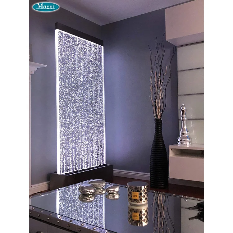 

Customization.Modern Room Custom Large Scale LED Water Bubble Wall Panel Acrylic Waterfall Wall Fountain Wall Bubble Panel Indoo