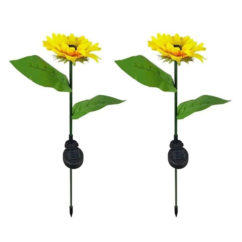 

5X LED Solar Sunflower Flower Light Outdoor Waterproof Garden Decoration Light For Garden Lawn Decoration