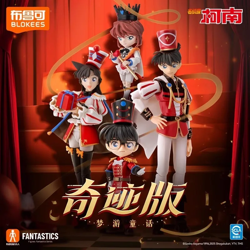 

In Stock BLOKEES Block Man Miracle Edition Name Detective Conan Edogawa Sleepwalking Fairy Tale Assembly Model Handmade Gift