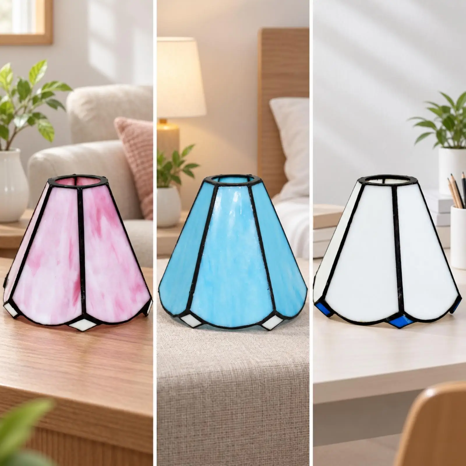 Artistic Glass Ceiling Lamp Shade for Pendant Light Vintage Style Home Decor Illumination