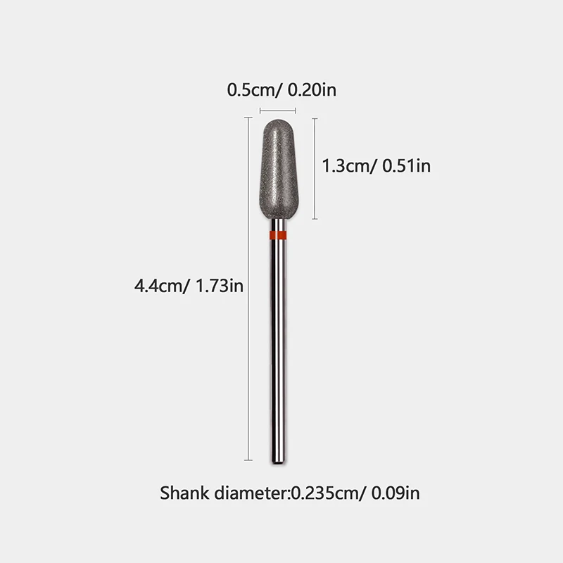 Conical Shape Diamond Nail Drill Bit Manicure Milling Cutter Dead Skin Removal Exfoliating Nail Art Polishing Tools Accessories