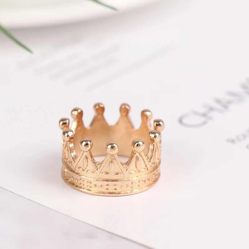 Fashion Metal Crown For Dolls Kids Princess Empress Dollhouse Headwear Gift Toy