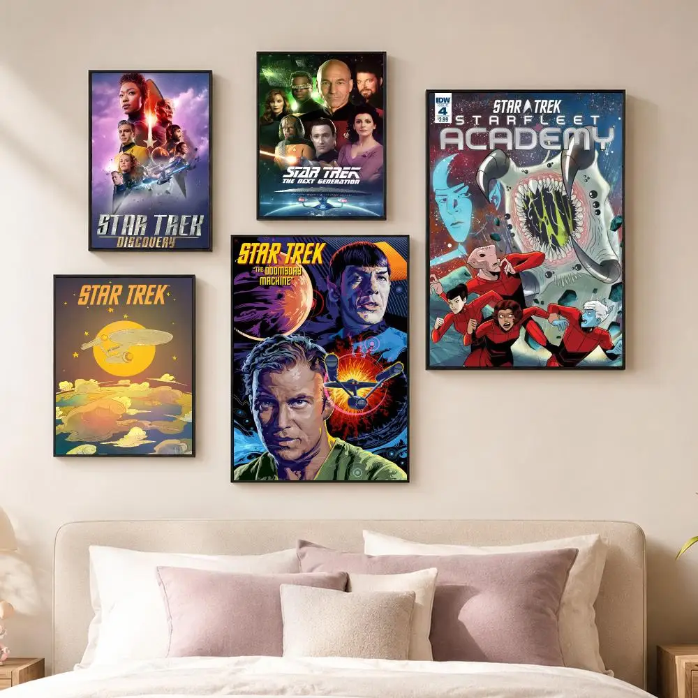 Classic TV Series S-Star Trek Poster Vintage PP Paper Wall Art Home Decor Print for Bedroom Living Room Aesthetic Gift