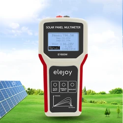 EY800W LCD Photovoltaic Panel Multimeter Auto/ Manual MPPT Solar Panel MPPT Tester Voltage Testing Tool 800W 35A