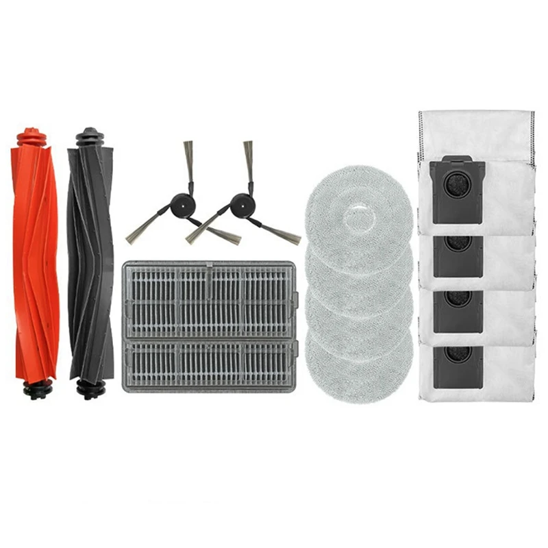 Для Dreame X40pro Ultra запасные части, аксессуары, основной ролик, боковая щетка, фильтр Hepa, швабра, тканевые мешки для пыли