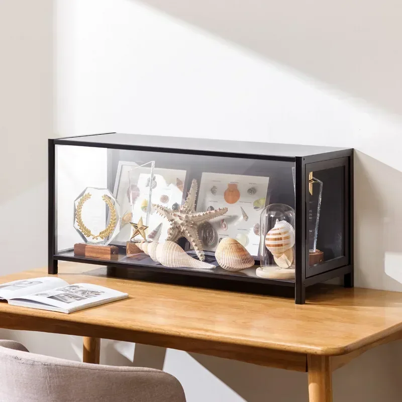 Figure Cabinet Transparent  Display Cabinet Household Blind Box Ornament Specimen Storage Secondary Yuan Pain Cabinet