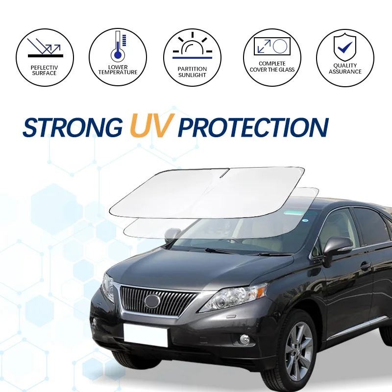 Car Windshield Sun Shade For Lexus RX classic Sunshade Summer Visor Protector Foldable Blocks UV Rays Protection Accessories