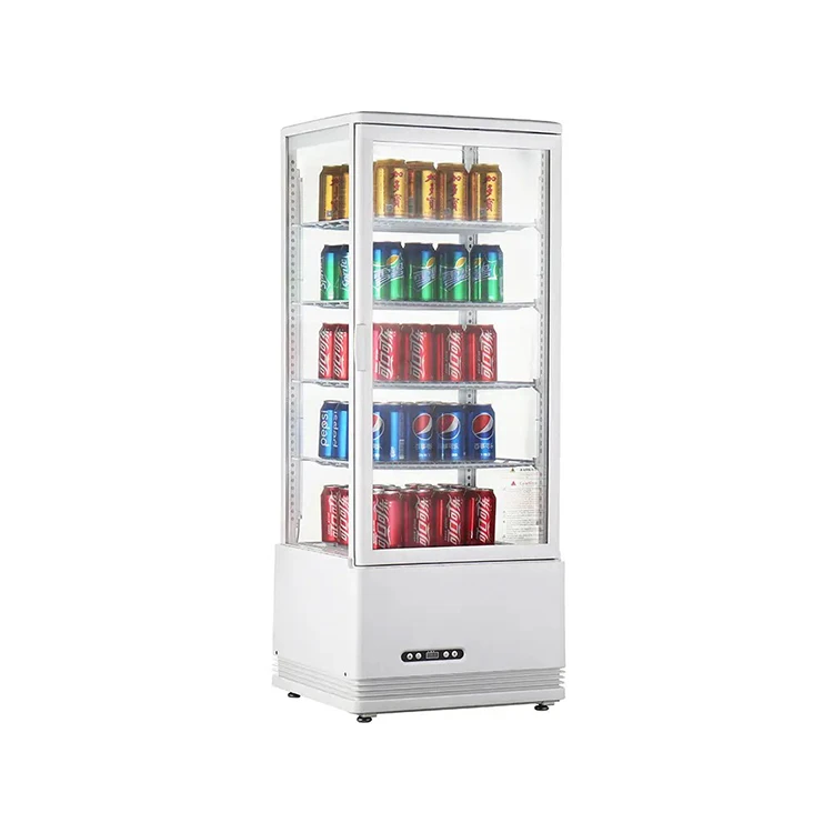 2 Door Glass Door Drink Vertical Freezer Commercial Refrigerator Beverage Chiller Refrigerator