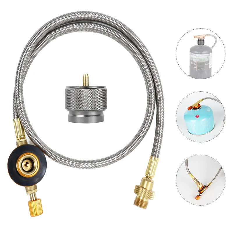 

Удлинительная трубка для газовой плиты для кемпинга, адаптер для бутанового газа, аксессуары для приготовления пищи, пикника, кемпинга