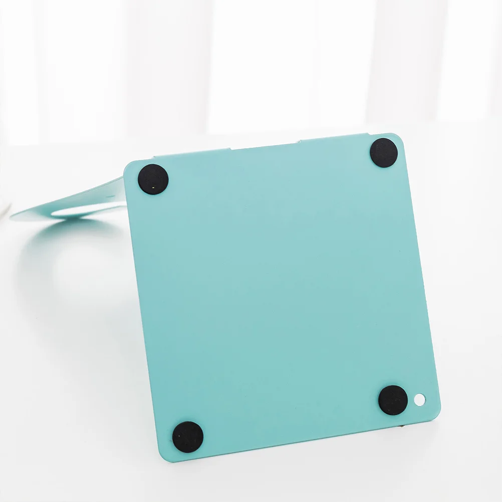 

1 Pair Organiser Stand Smooth Edge Book Stand Bookends For Home Office Study Room Organizer Lake Metal Book Supports Blue