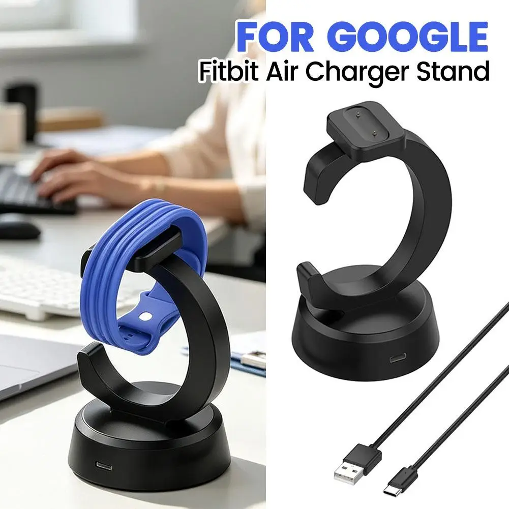 New Charger Dock for Google Fitbit Air Replacement Hoder C-shaped Base Stand Charging Base Magnetic Charger Cord Accessories