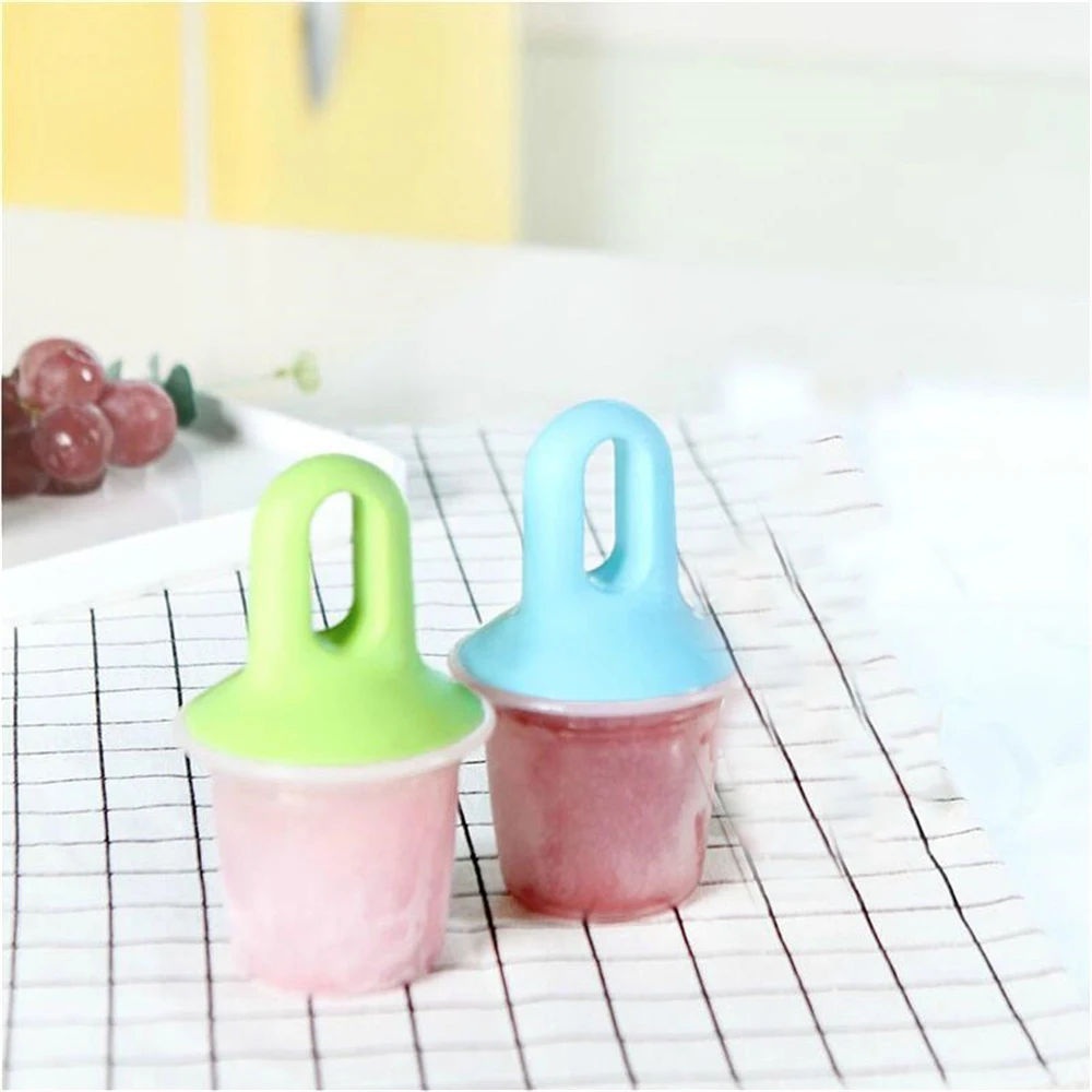 Ice Cream Mold Cemaker Blue/green Kitchen Gadgets Ice-lolly Mold Food Grade Creative 12cm Food Supplement Tools Ice Box