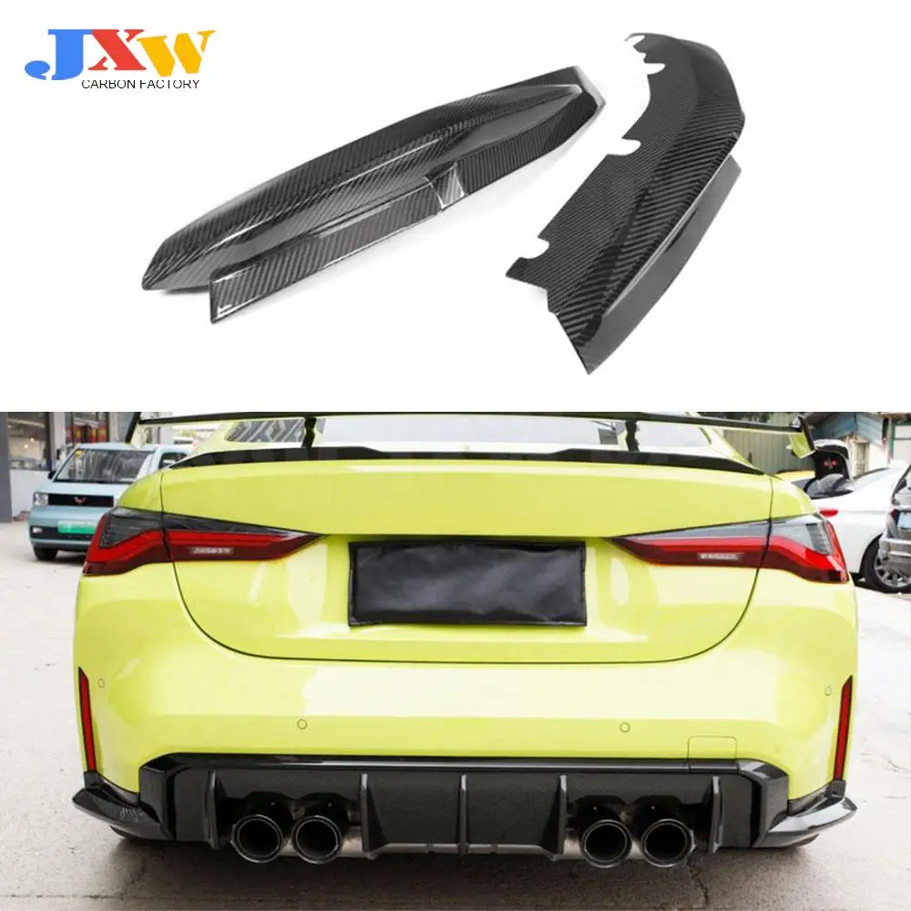 

Dry Carbon Fiber Rear Bumper Lip Splitters Flaps Apron for BMW G80 G82 G83 M3 M4 2021+ Fiber Glass Rear Diffuser Lip Splitters