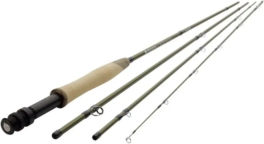 Crux Fly Fishing Rod with Tube, Line Speed Taper, Angled Key Grip, 4 Pieces