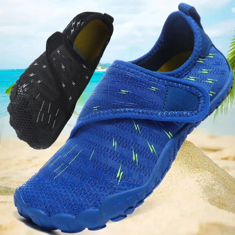 Zapatos descalzos para niños, zapatos deportivos transpirables para caminar en la playa, zapatillas informales suaves y cómodas para nadar en aguas arriba