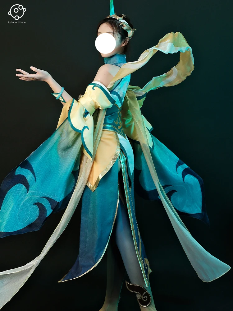 أزياء كوسبلاي أنيمي سوراكا من L O L Immortal Journey Soraka التأثيرية أزياء الهالوين للنساء فستان نسائي