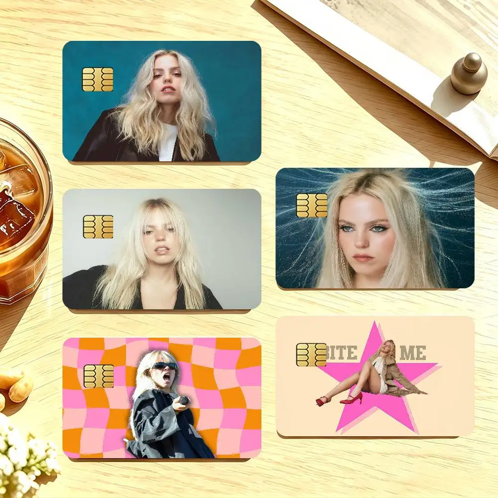 Singer Renee Rapp Credit Card Public Transportation Cards Sticker Waterproof Card Face Decoration 4PCS