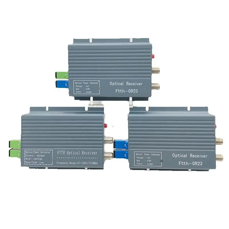 

8pcs FTTH Node CATV WDM Optical Receiver Optic Equipment AGC Control Converter SC APC Adapter RF Output Level 80 dBuV Wholesale