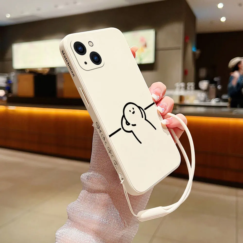 Cute Funny Matchman Phone Case For Samsung Galaxy S24 S23 S22 S21 S20 Ultra Plus FE S10 S9 S10E Note 20 ultra 10 9 Plus Cover