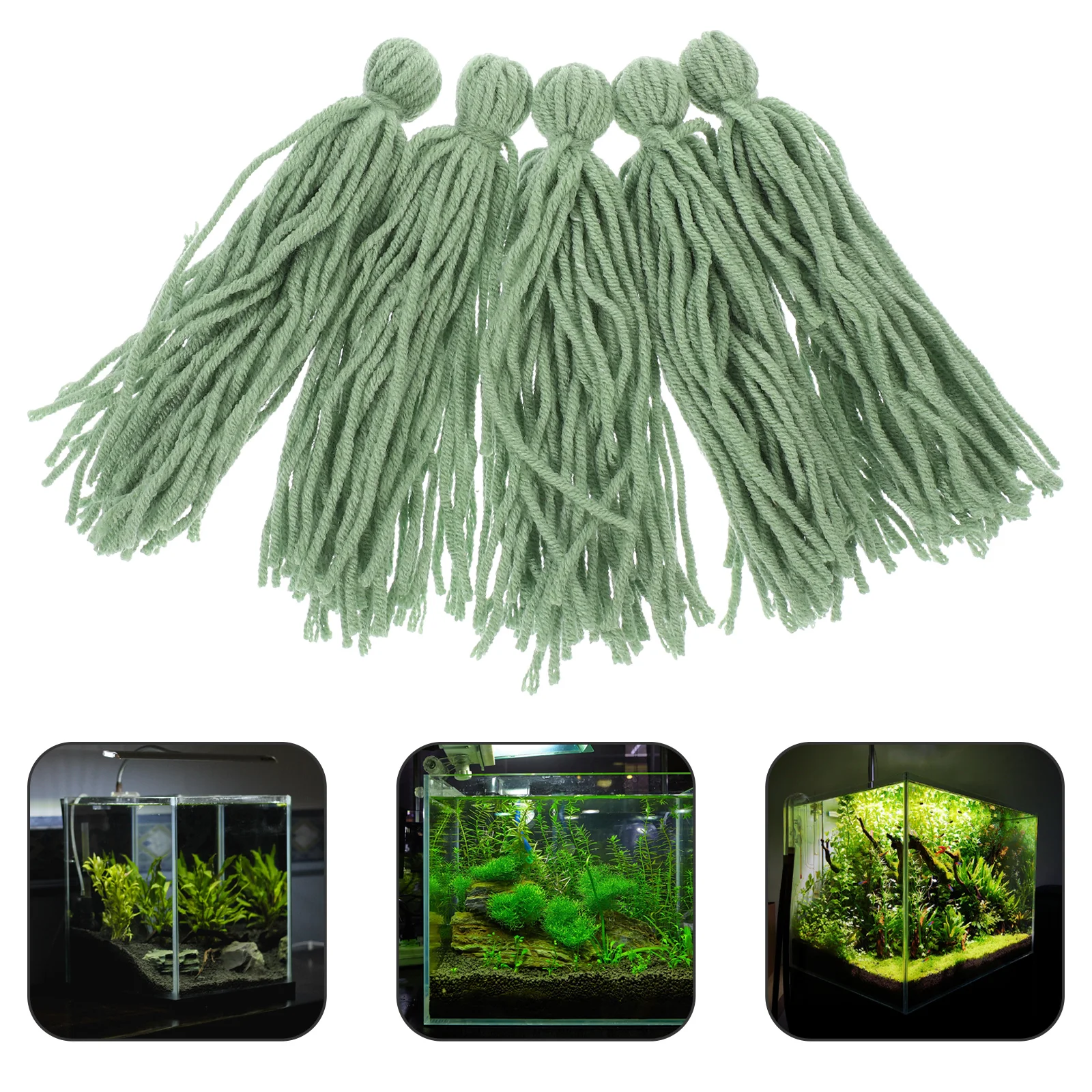 

5 Pcs Fish Angelfish Breeding Mops Tank Spawning Adornment Decorations Baby Aquarium