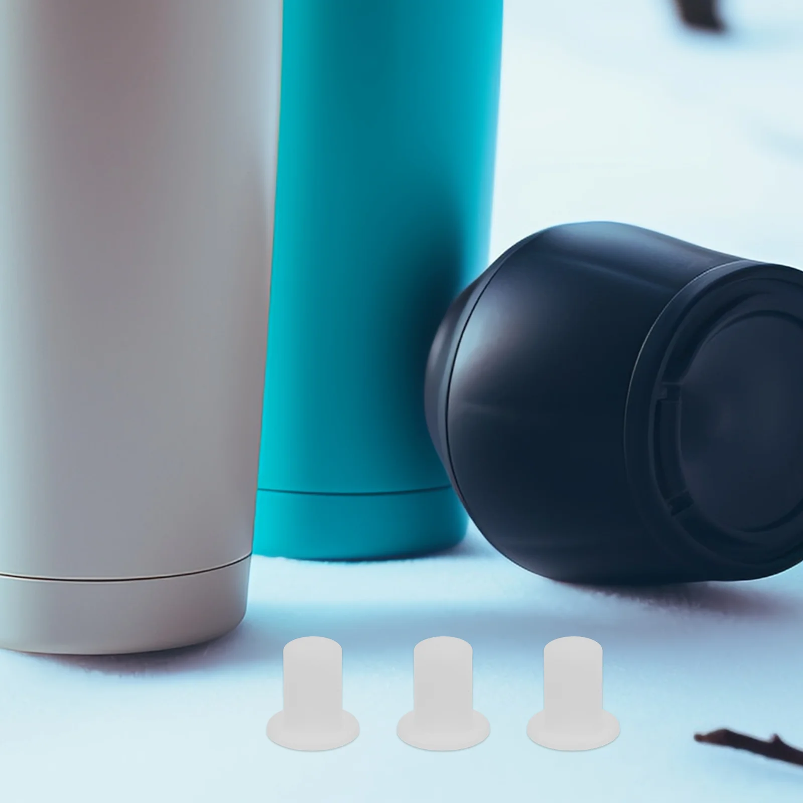 

5Pcs Insulated Cup Seal Plug Silicone Replacement Gaskets Leak Proof for Flask Water Bottle Extended Temperature Retention