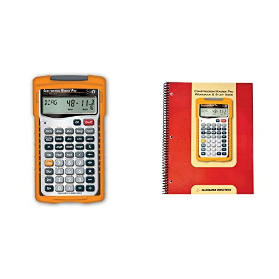

Калькулятор Calculated Industries 4065 Construction Master Pro и рабочая тетрадь и учебное пособие Construction Master Pro 2140, 4 комплекта