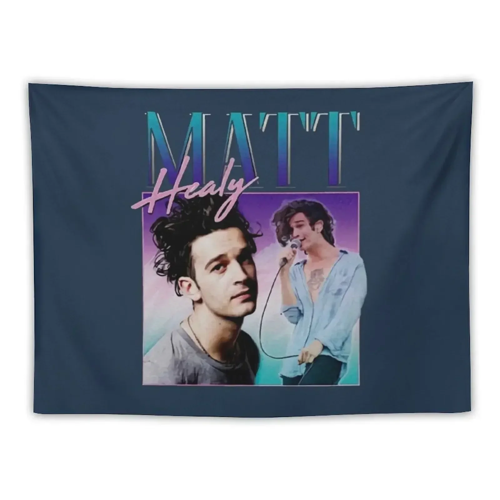 Matt Healy Homage Funny Matty 1975 Retro 90's 80's Party Tapestry Wall Coverings Tapestry