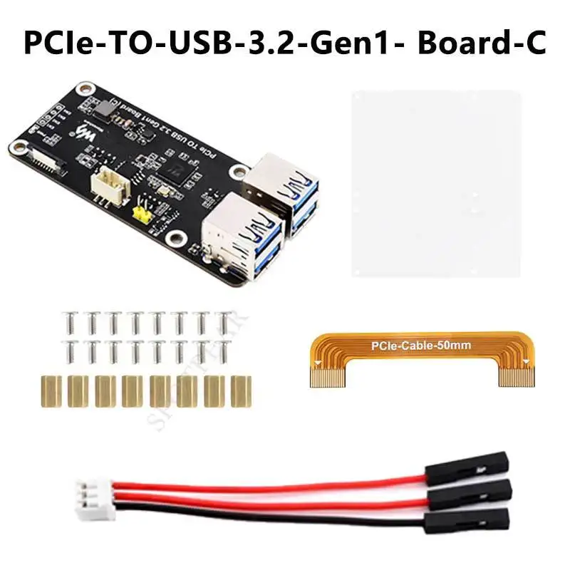 2026 PCIE To USB3.2 Hub Expansion Card 4 Port Independent Control 5Gbps Driver Free USB Expansion Board