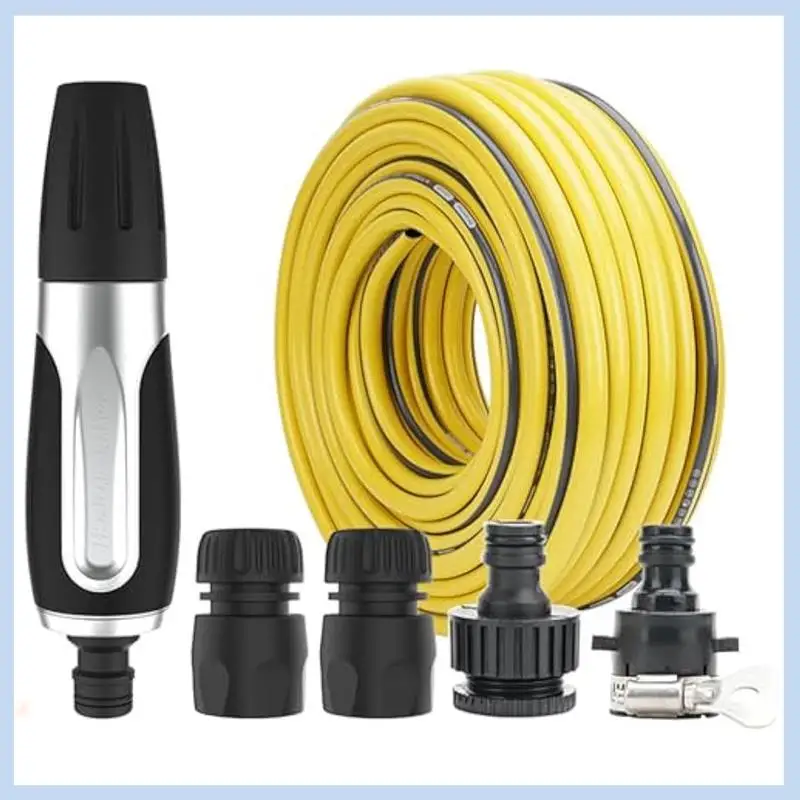 

AS63-5 Meters Car Wash Water Household Tool Set, Household High-Pressure Artifact Nozzle Gardening Tools Durable Easy To Use