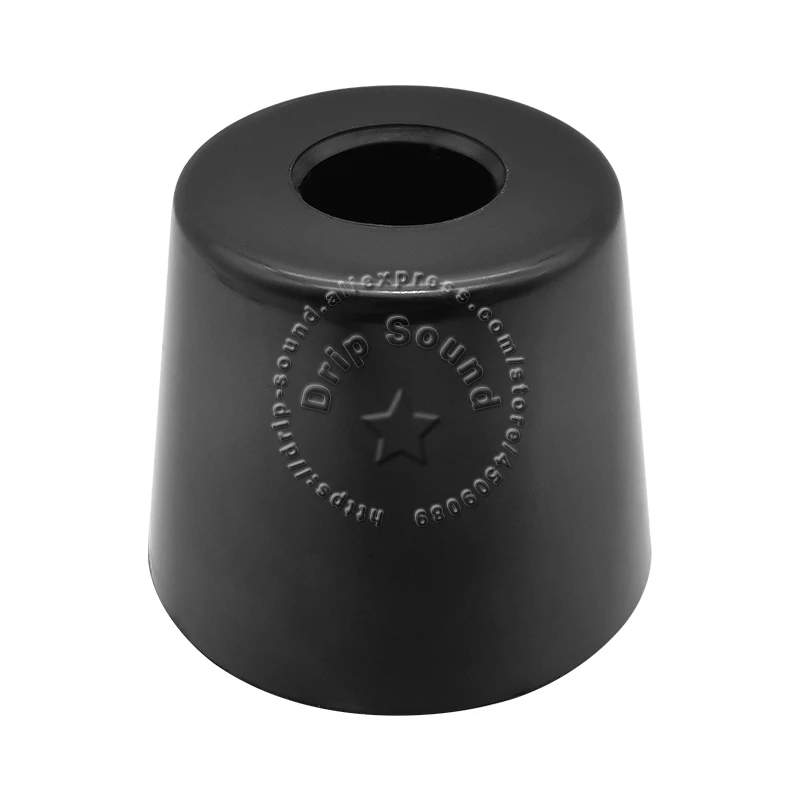 4 قطع مكبر صوت مقاوم للصدمات وسادة للقدم عزل أرضية ممتصة وسادة سبايك قاعدة حامل وسادة مطاطية Φ50mm # أسود