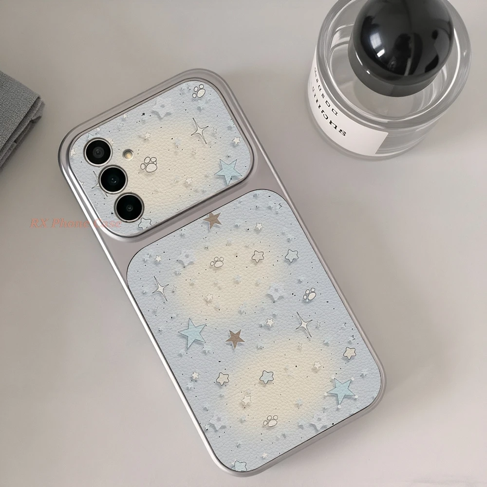 Blue Star Paw Phone Case For Samsung S26 Ultra A56 S26 Plus S26 A36 S25 S24 S23Ultra A55 A57 A37 Shockproof Cover With Lanyard