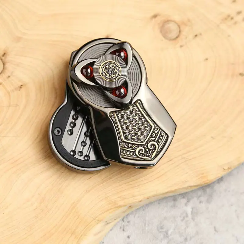 Shield-Shaped Stress Relief Slider Adult Metal Stress Relief Toy Push-Pull Stress Relief Slider ADHD Stress Relief Toy Gift