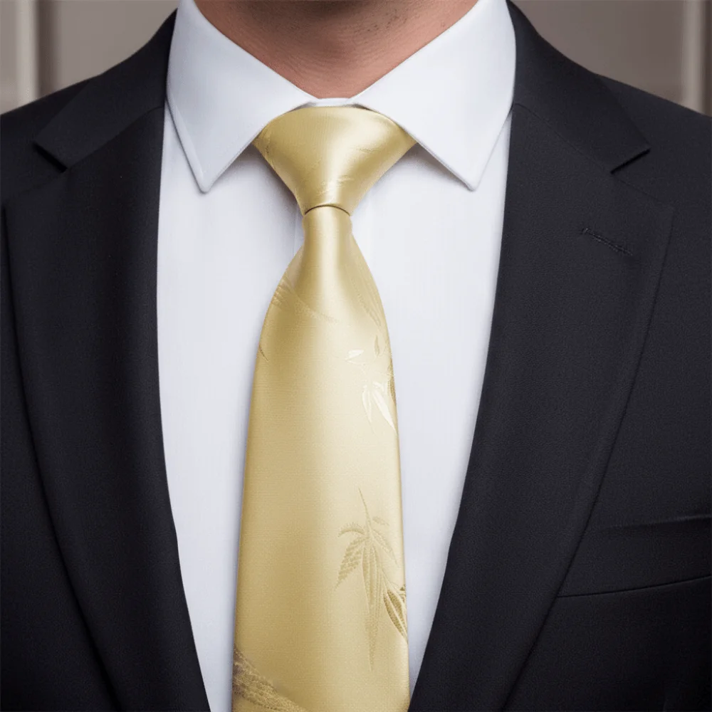 

Винтажный деловой галстук с принтом в виде листьев и цветочным узором, роскошный галстук шириной 8 см, шелковистый, мягкий, жаккардовый.